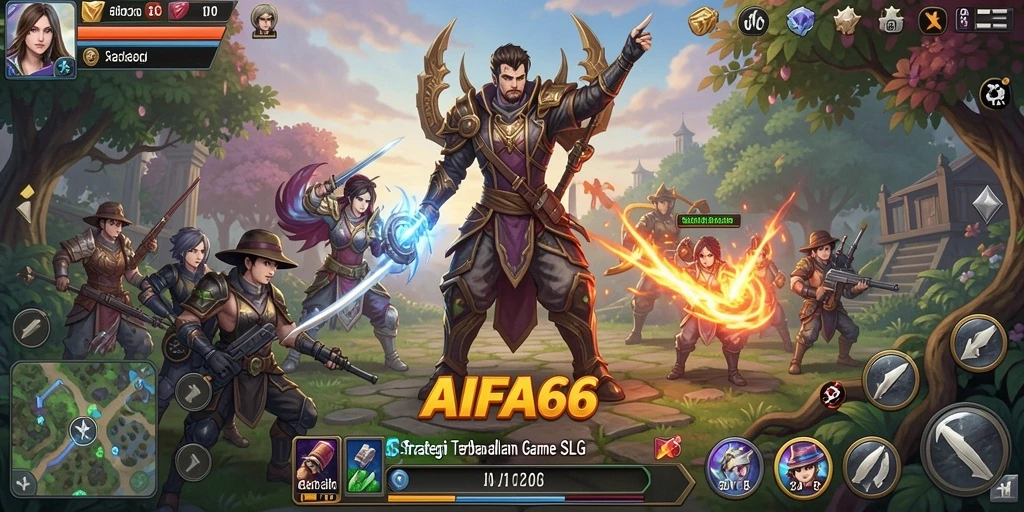 Tampilan gameplay SLG yang menegangkan dan menarik.