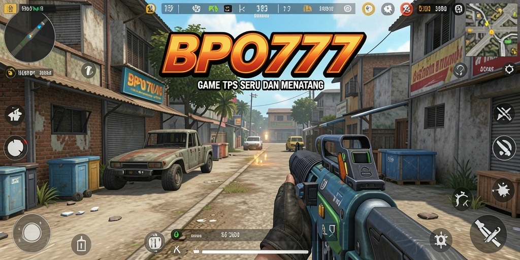 Tampak aksi seru dalam gameplay BPO777 dengan tembak-menembak yang mendebarkan.