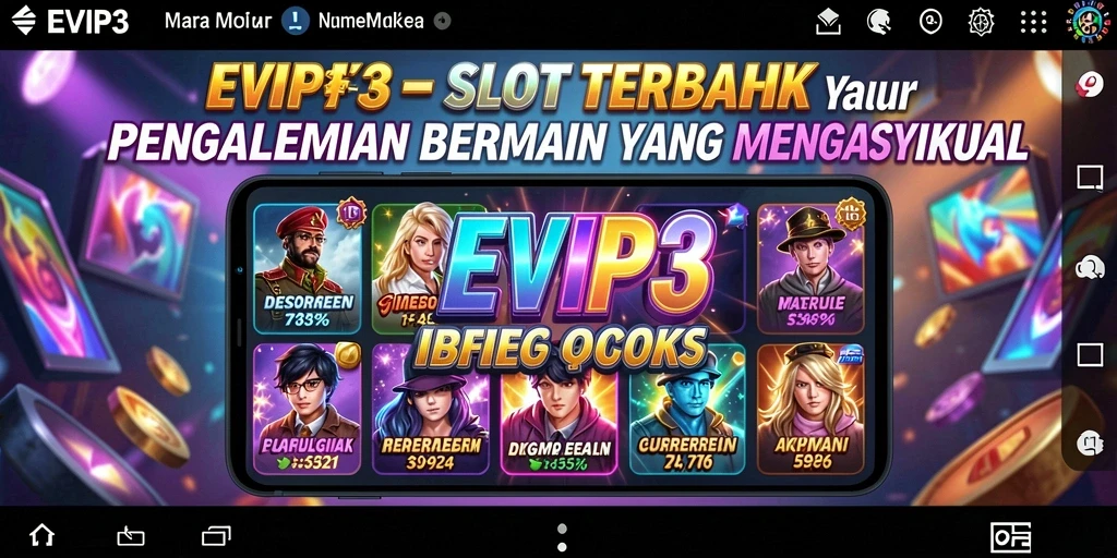 Tampilan gameplay slot yang menarik di EVIP3 menunjukkan keseruan setiap putaran.