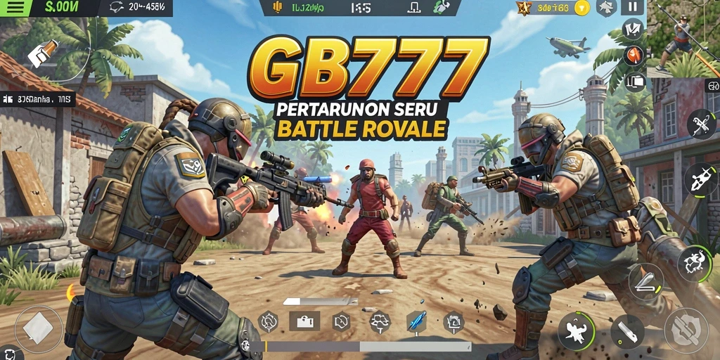 Gameplay seru di GB777 dengan aksi Battle Royale yang mendebarkan.