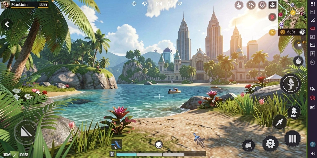 Tampilan gameplay Open World yang memukau dari ID098.