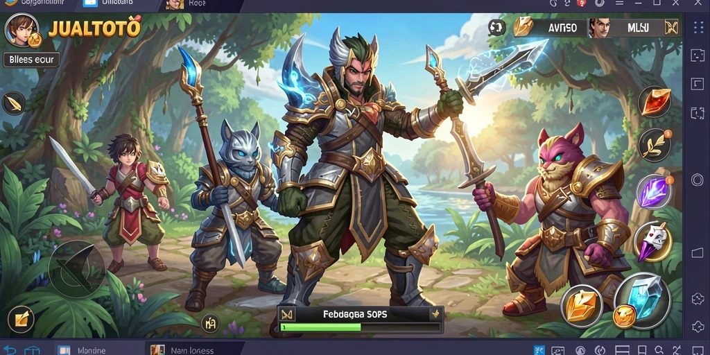 Tampilan gameplay JUALTOTO yang menarik dan penuh aksi.