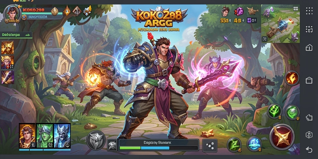 Tangkapan layar gameplay KOKO288 menampilkan petualangan seru di dunia ARPG.