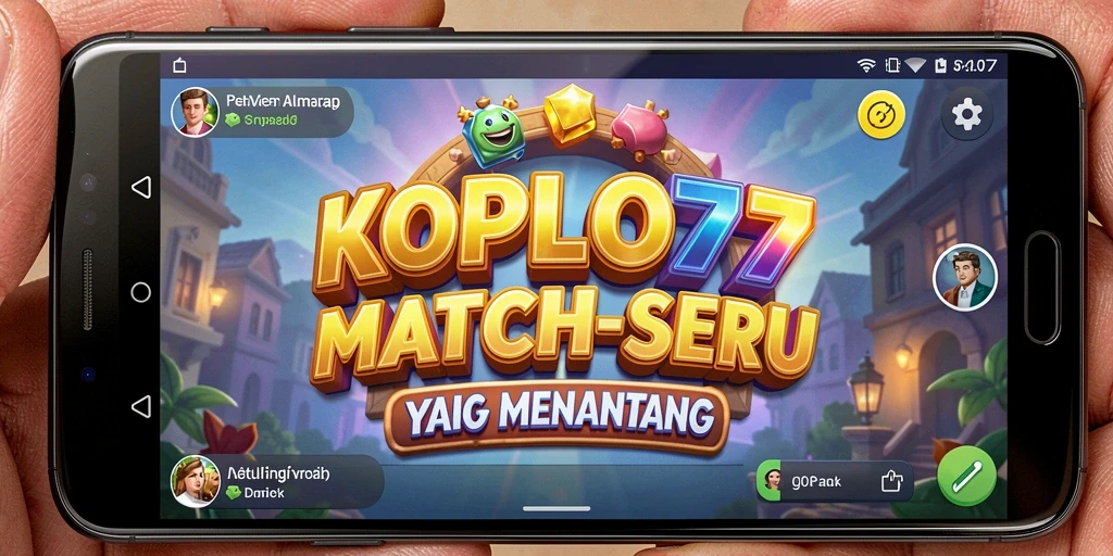 Tampilan screenshot KOPLO77 dengan gameplay Match-3 yang menarik.