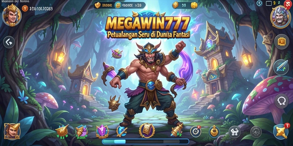Tampilan menakjubkan dari gameplay RPG di MEGAWIN777.
