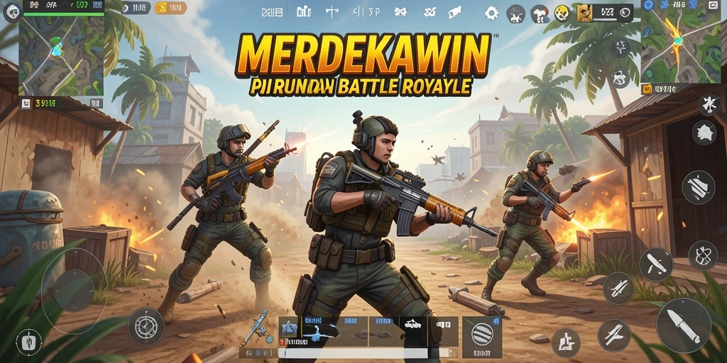 Gameplay seru di MERDEKAWIN, dengan pertempuran yang mendebarkan.