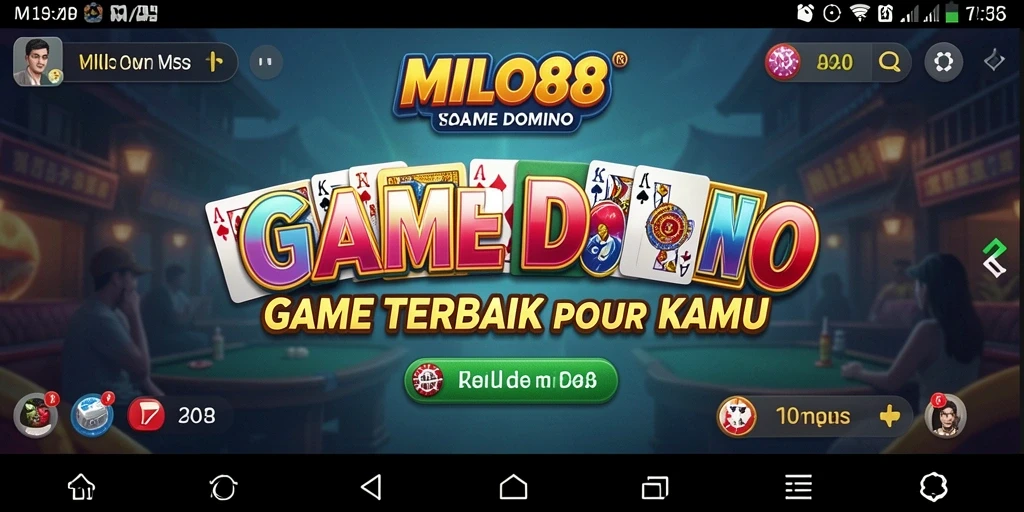 Screenshot gameplay MILO88 menampilkan aksi seru permainan Domino.
