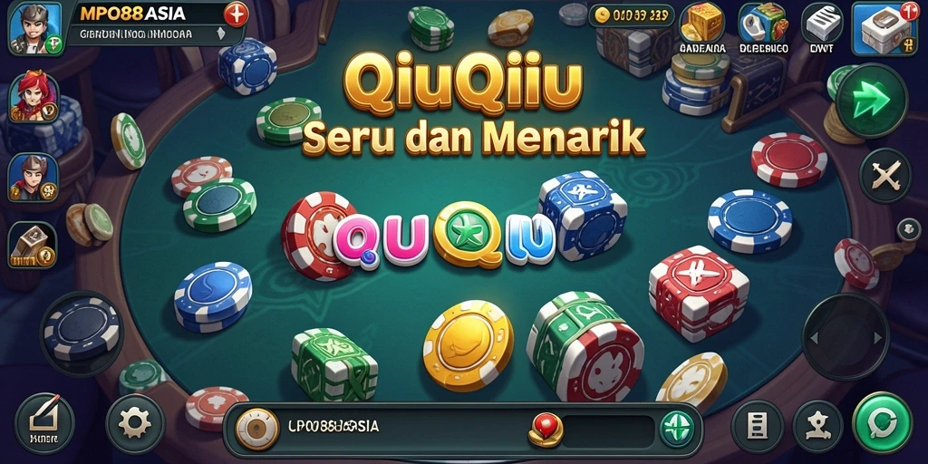 Tampilan gameplay QiuQiu dalam MPO88ASIA yang seru.