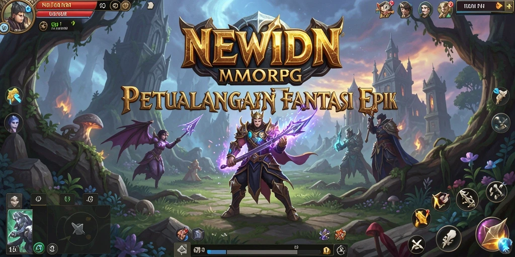 Tampilan gameplay <strong>NEWIDN</strong> yang menakjubkan di dunia MMORPG.