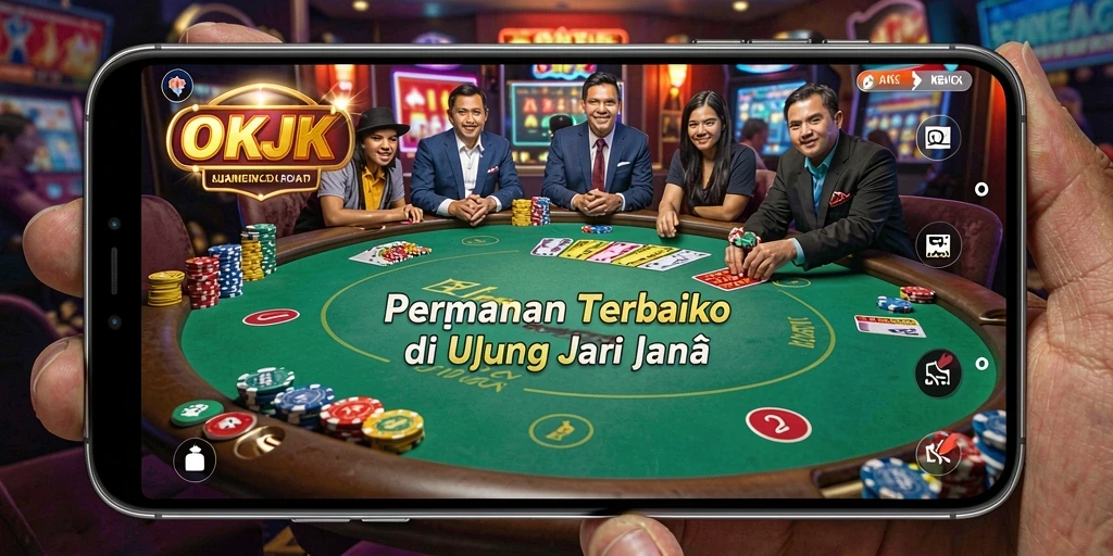 Tampilan utama gameplay OKJK dengan fitur kasino yang menarik.