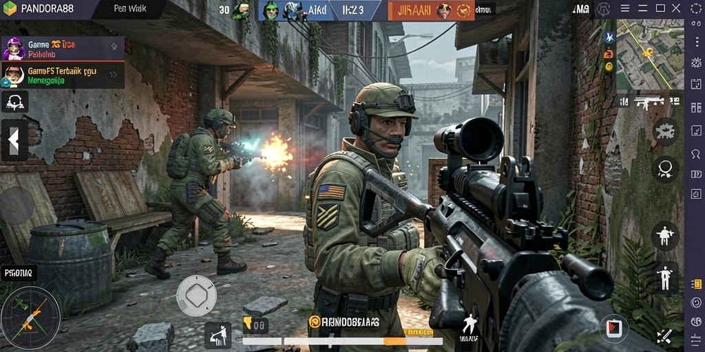 Screenshot gameplay PANDORA88 dengan aksi seru dan grafis menawan.