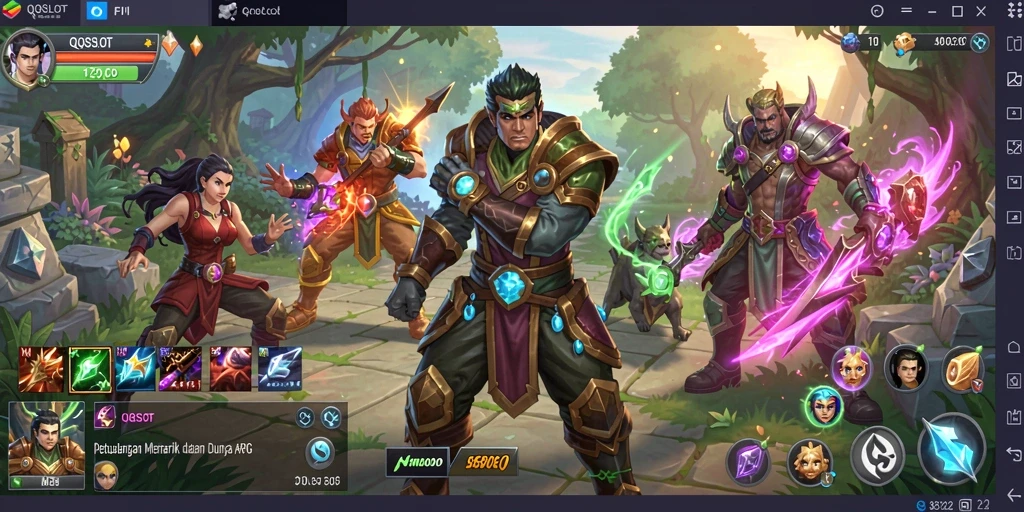 Tampilan grafis menakjubkan dalam gameplay ARPG QQSLOT.