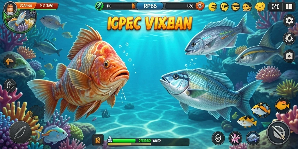 Tampilan gameplay seru saat berburu ikan besar di RP66.
