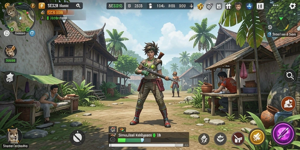 Tampilan menarik gameplay SE328 dengan karakter dan lingkungan interaktif.